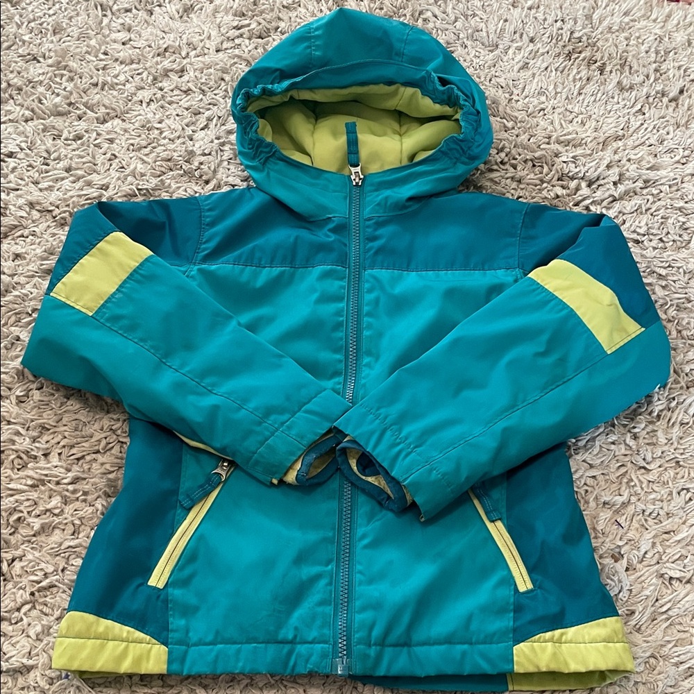 Lands’ End Capri Breeze Blue Stormer Jacket, Size M (5-6)